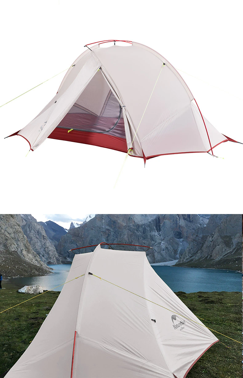 Cheap Goat Tents   Ultralight Tagar Two people Tent  20D Nylon Single Pole Outdoor Waterproof Camping Tent 1.3 KG Not Include Footprint Tents 